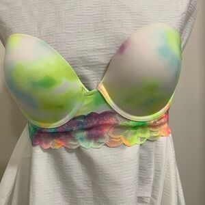 PINK Victoria's Secret Multicolor Tie-Dye Bra